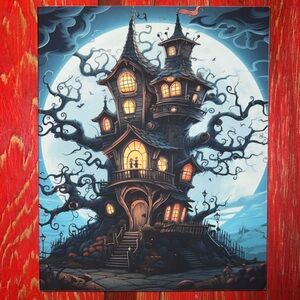 Composition book / Journal: Haunted House